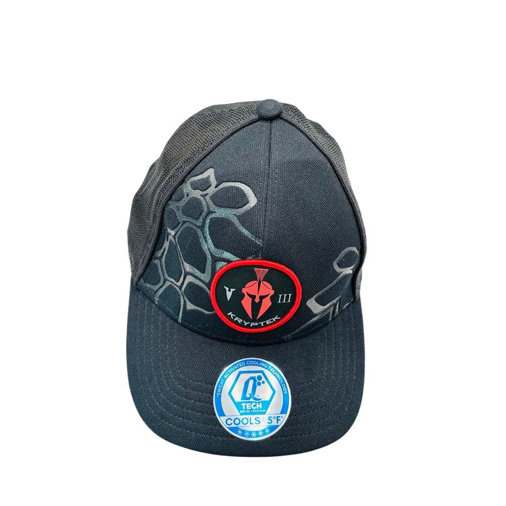 Kryptek Typhoon Spartan VIII Q-Tech Trucker Snapback Cap black Camo hat